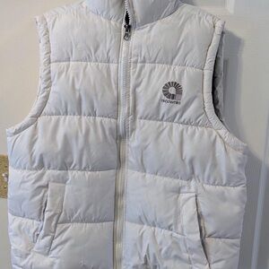 Akademiks white Quilted Vest